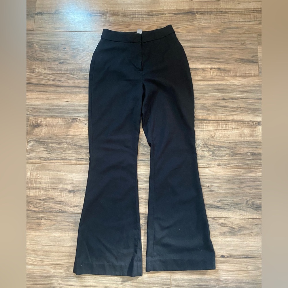 Black Dress Pants Small (US 2) – High Waisted Flare Work Pants